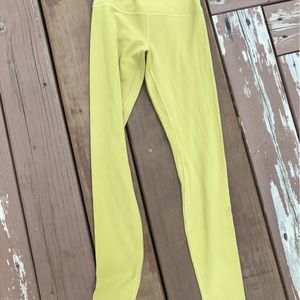 LuLuLemon 28” High Rise Align Leggings Size 4 Gold Yellow